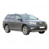 Защита переднего бампера «Труба» (d63,5) для Toyota Highlander (2010-2014)(Окрашенное) купить недорого с доставкой в Канск