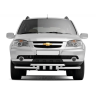 Защита переднего бампера двойная с зубьями d63/63мм Chevrolet Niv@ (2009-2020 г.в.) купить недорого с доставкой в Канск