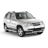 Защита переднего бампера двойная с зубьями d63/63мм Chevrolet Niv@ (2009-2020 г.в.) купить недорого с доставкой в Канск