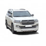 Защита переднего бампера «Труба двойная» (d63,5) для Toyota Land Cruiser 200 Executive Lounge (2018-н.в.)(Окрашенное) купить недорого с доставкой в Канск
