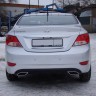 Диффузор заднего бампера var №1 (под окраску) для Hyundai Solaris (2010-2013) купить недорого с доставкой в Канск