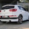 Накладка (юбка) заднего бампера "JSW Style" для KIA Sportage (3rd) (2010-2016) купить недорого с доставкой в Канск