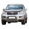 Кенгурин «Низкий» с защитой двигателя (d63.5) для Toyota Land Cruiser Prado 120 (2002-2009)(Окрашенное) купить недорого с доставкой в Канск