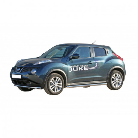 Защита переднего бампера «Труба» (d51) для Nissan Juke (2010-2014)(Окрашенное) купить недорого с доставкой в Канск