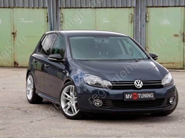 Накладки на пороги "R-Line" для Volkswagen Golf VI (2008-2012) купить недорого с доставкой в Канск