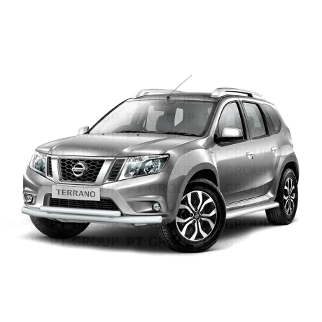 Защита переднего бампера двойная d63/51мм ИСКРА (ППК) RENAULT Duster 2016-/ NISSAN Terrano 2014- купить недорого с доставкой в Канск