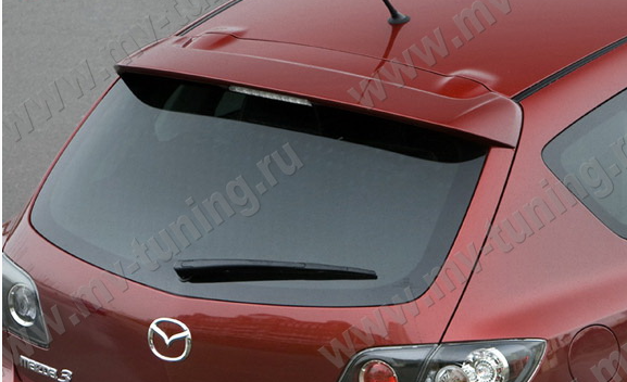 Спойлер (стоп-сигнал в комплект не входит) для Mazda 3 Hatchback (2004-2009) купить недорого с доставкой в Канск