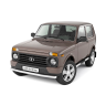 Защита порогов с накладками d76мм (НПС) L@DA "4х4 2121" 1995-/ "4x4 URBAN" 2015- купить недорого с доставкой в Канск