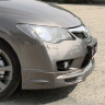 Накладка (юбка) переднего бампера "Mugen Style" для Honda Civic 4d (2009-2012) купить недорого с доставкой в Канск