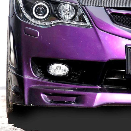 Накладка (юбка) переднего бампера "Mugen Style" для Honda Civic 4d (2009-2012) купить недорого с доставкой в Канск