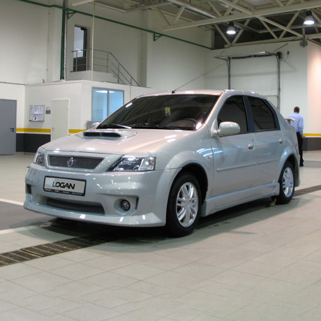 Накладка на капот "Power DM" для Renault Logan купить недорого с доставкой в Канск