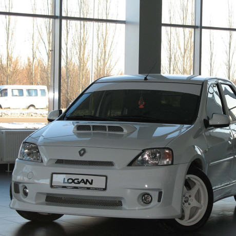 Накладка на капот "Power DM" для Renault Logan купить недорого с доставкой в Канск