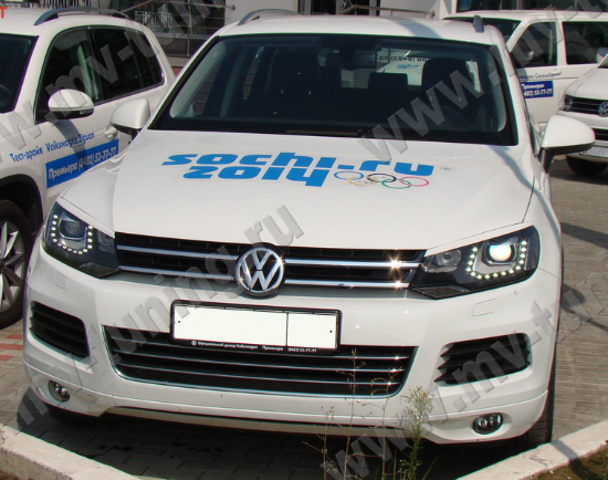 Накладки на фары (реснички) для Volkswagen Touareg (2nd generation) (2010-2015) купить недорого с доставкой в Канск
