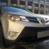 Защита радиатора "Standart" Toyota RAV4 (2012-2015) верх, чёрная купить недорого с доставкой в Канск