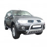 Кенгурин с защитой двигателя «Низкий» (d63,5) для Mitsubishi Pajero Sport (2008-2013)(Окрашенное) купить недорого с доставкой в Канск