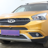 Защита радиатора "Standart" Chery Tiggo 7 (2016-2020) верх, чёрная купить недорого с доставкой в Канск